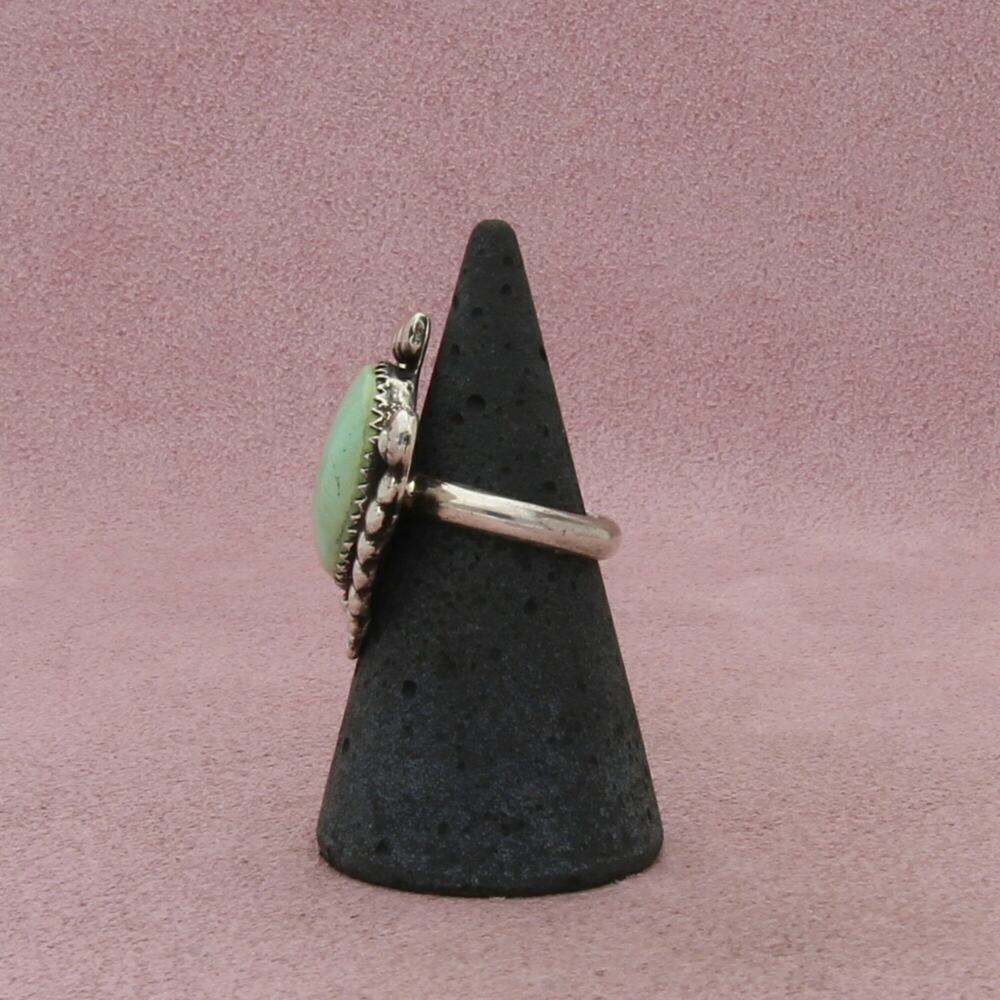 navajo sterling silver vintage turquoise arrow ring size 5.5 - Picture 4 of 5